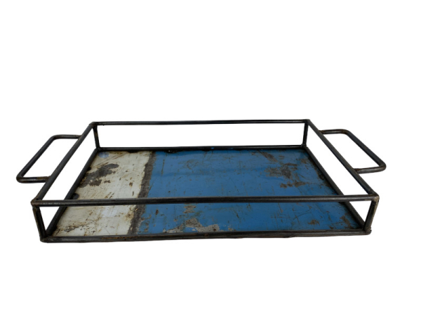 Upcycling Tablett aus recycelten Ölfässern | Größe M